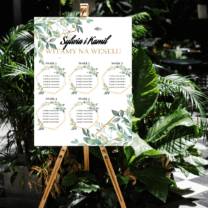 Tablica powitalna na wesele